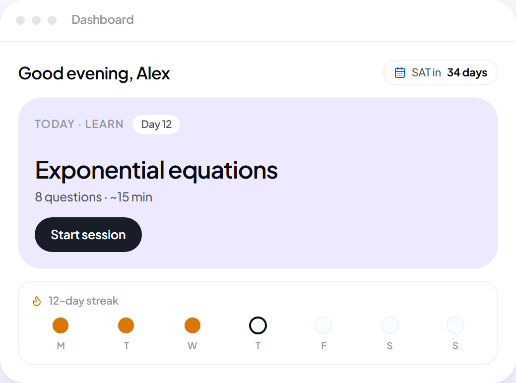 Satify Dashboard screen